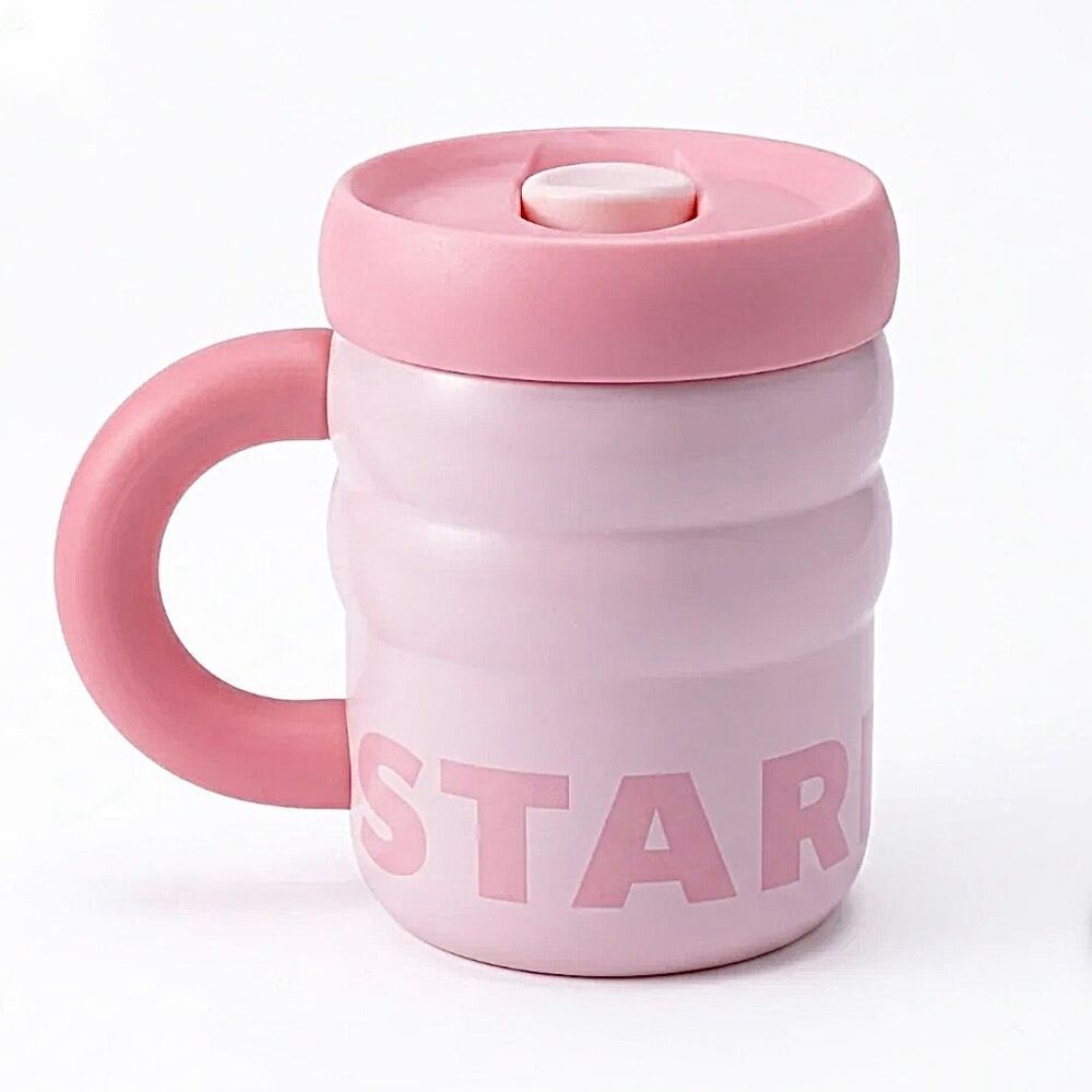 Starbucks NEW Summer 2026 Pink Stainless Steel Chonky Travel Mug 12 oz